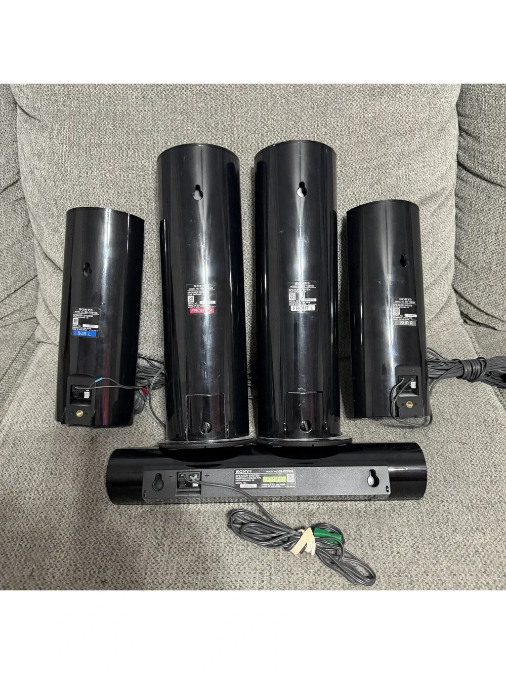 Sony SS-TSB107 SS-TSB106 Surround Sound 5 Speakers SS-CTB103